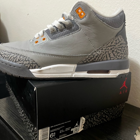 Gray and Orange Sneakers - Picture 4 of 4